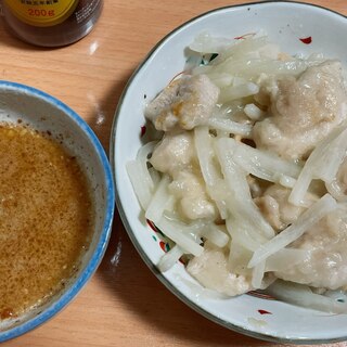 あっさり♪ふわふわ鶏むねの大根みぞれ(?)炒め煮！